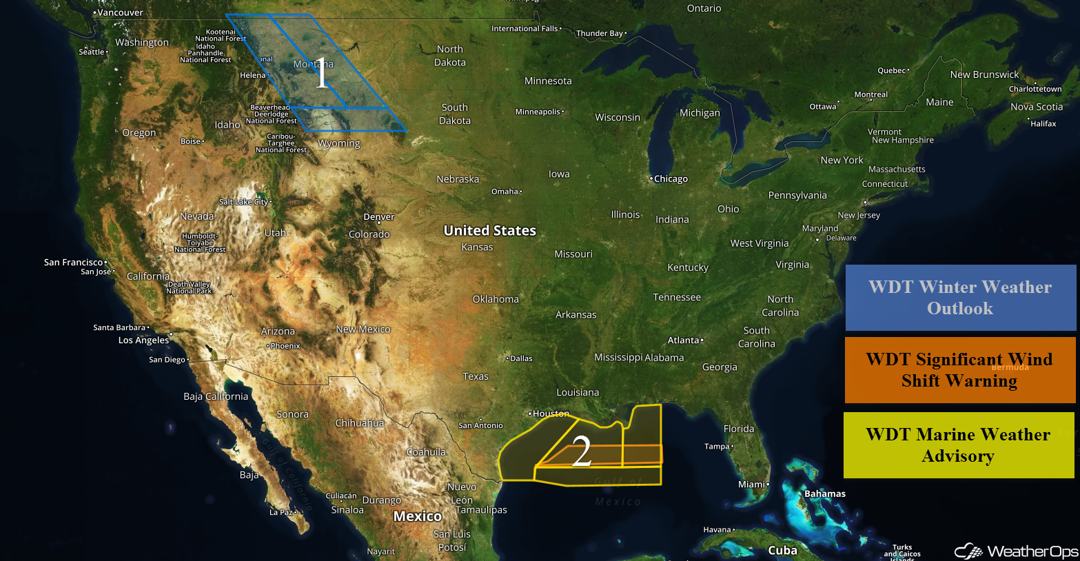 US Hazards Friday, February 2, 2018