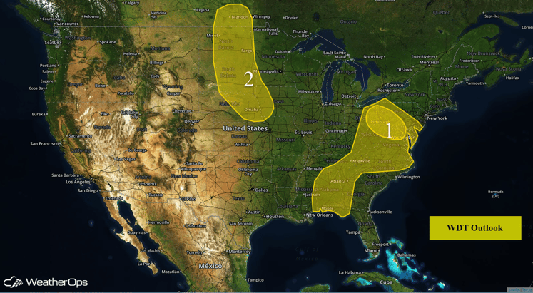 US Hazards for Thursday, June 16, 2016