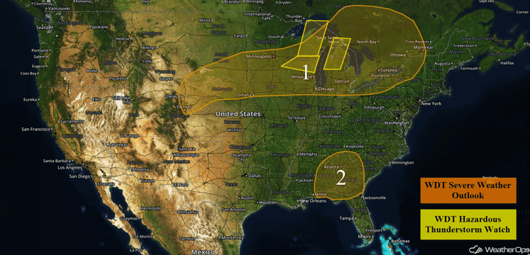 US Hazards for Thursday, July 21, 2016