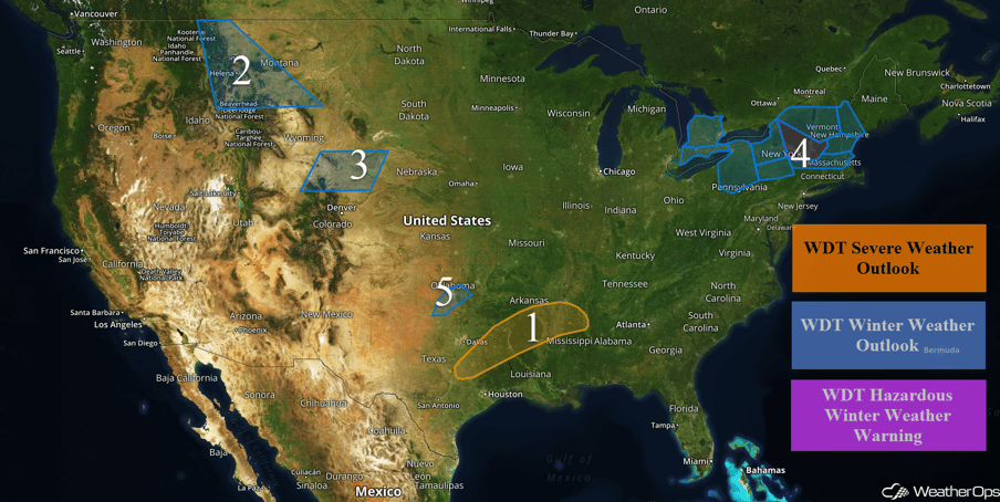 US Hazards Friday, December 22, 2017