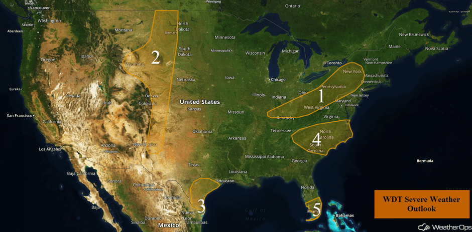 US Hazards Monday, June 5, 2017