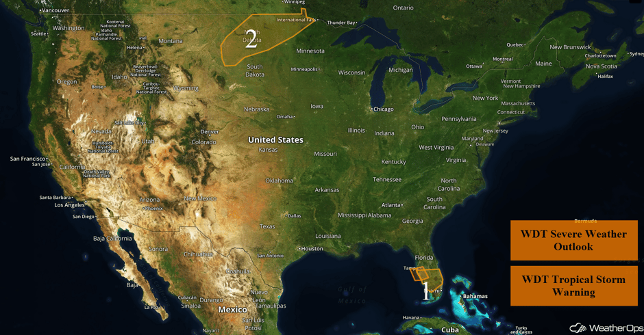 US Hazards Monday, July 31, 2017