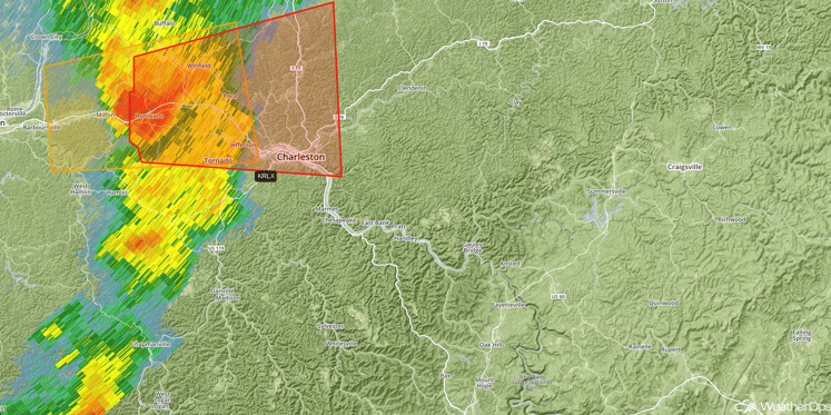 Charleston, WV Radar 1:18pm EDT 8/17/16