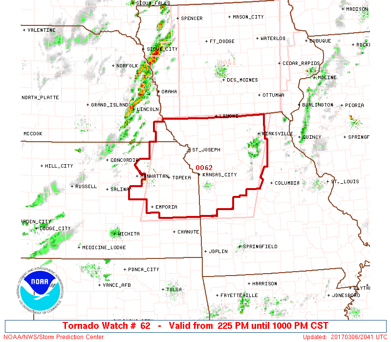Tornado Watch 3/6/16