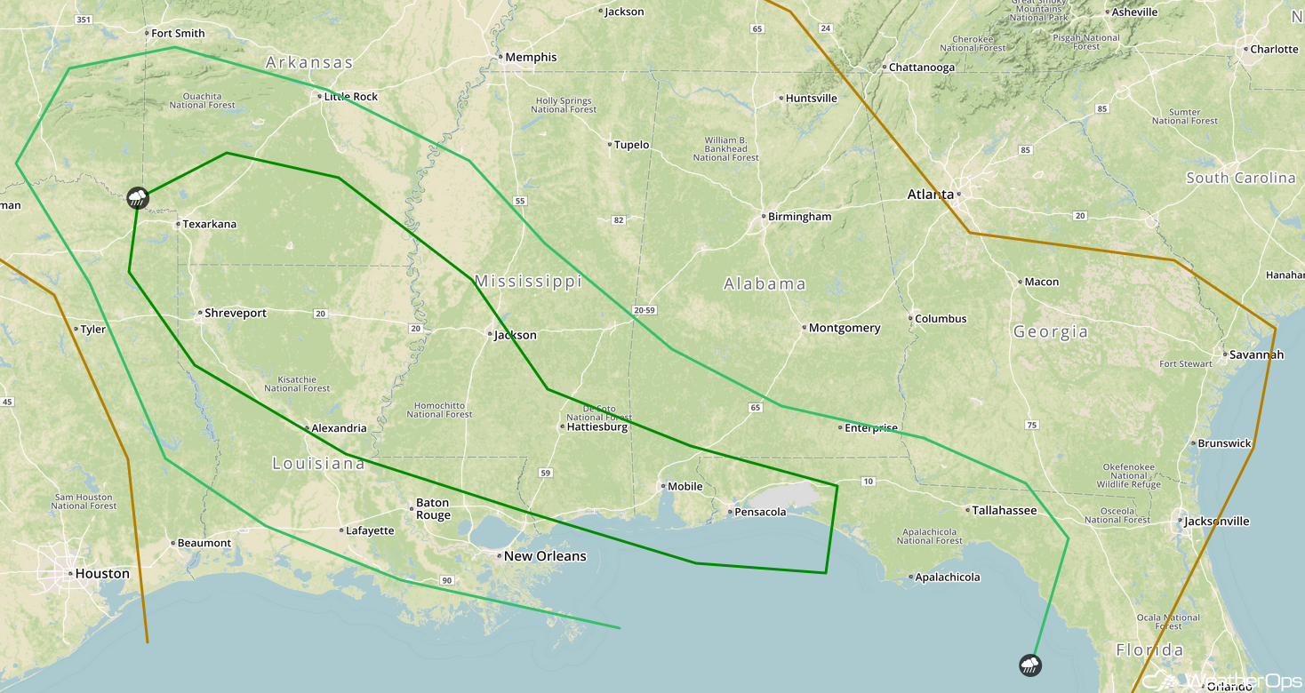 SPC Convective Outlook for Saturday, March 10, 2018
