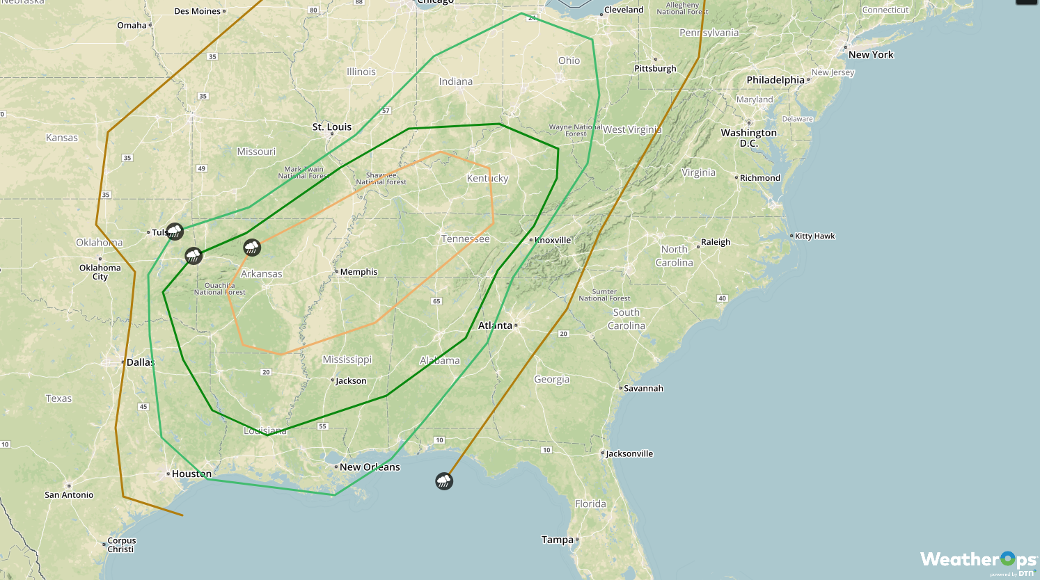 SPC Convective Outlook for Saturday, February 23, 2019