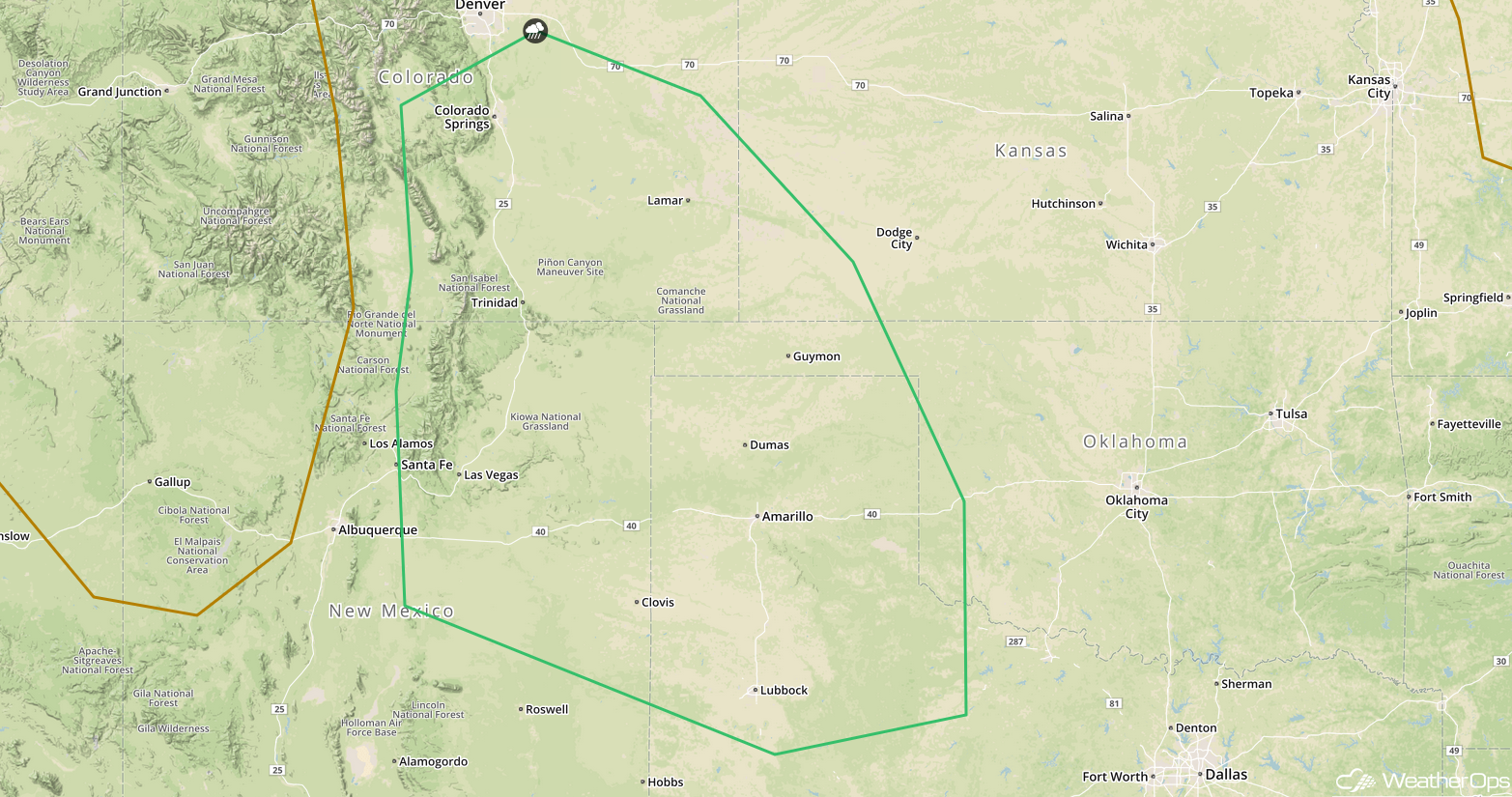 Thunderstorms Wednesday for the High Plains