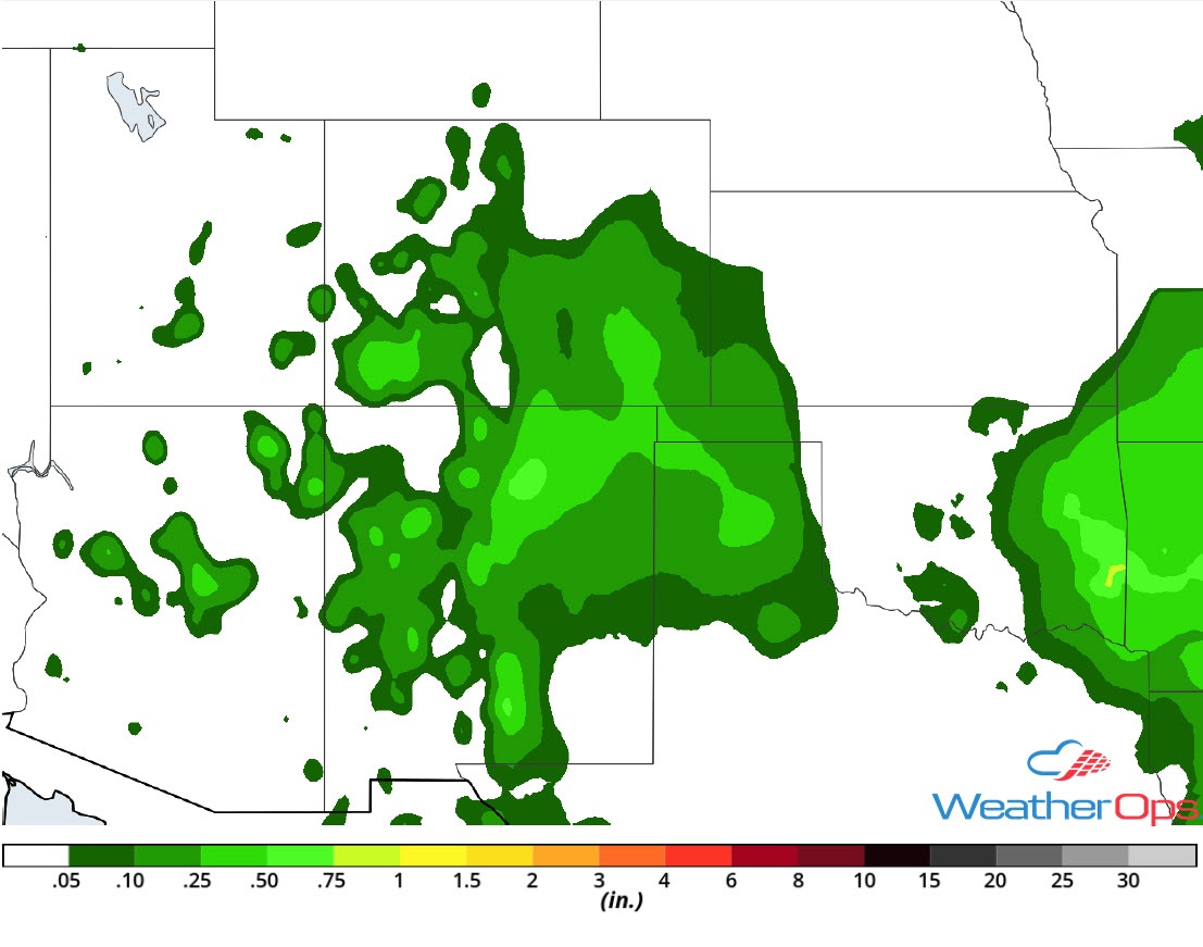 Rainfall Accumulation for Friday, August 17, 2018