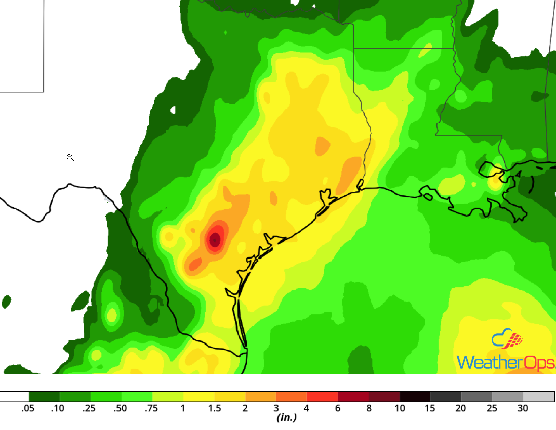 Rainfall Accumulation September 11-12, 2018