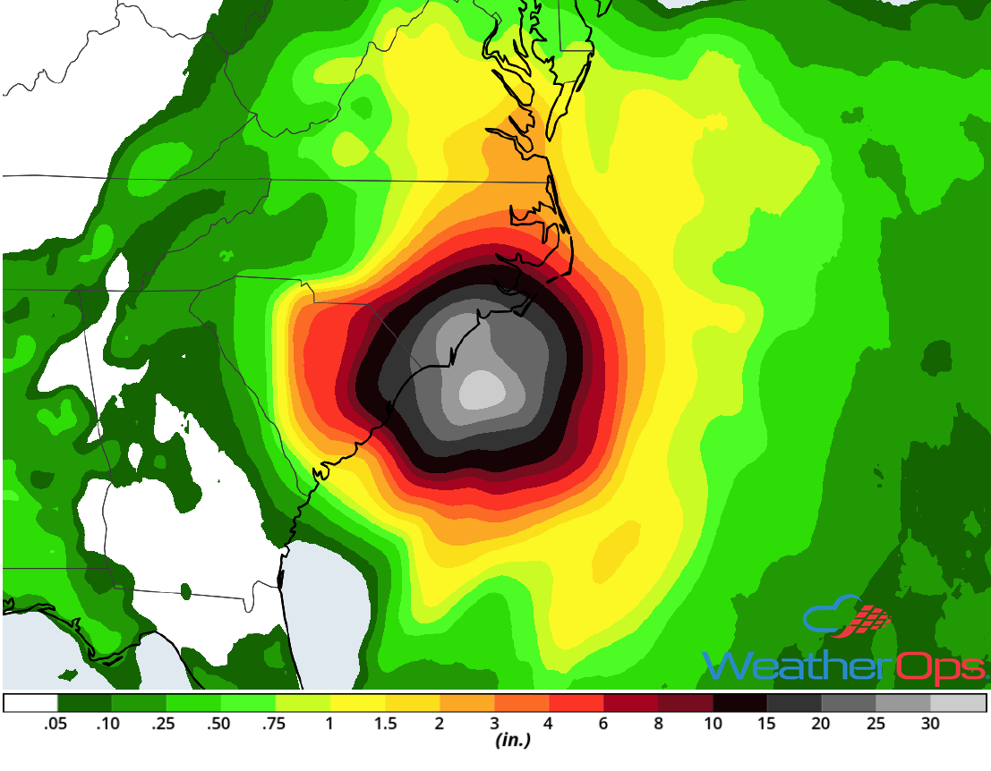 Rainfall Accumulation for September 13-15, 2018