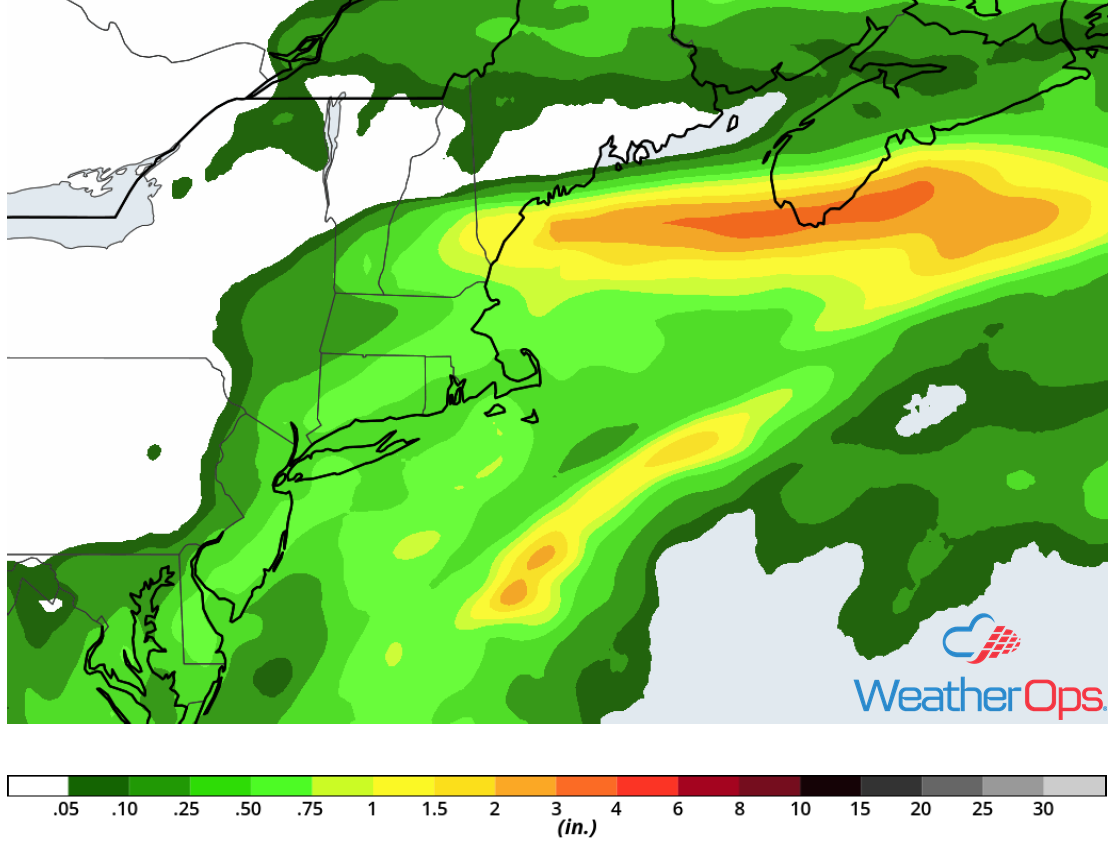 Rainfall Accumulation for Tuesday, September 18, 2018