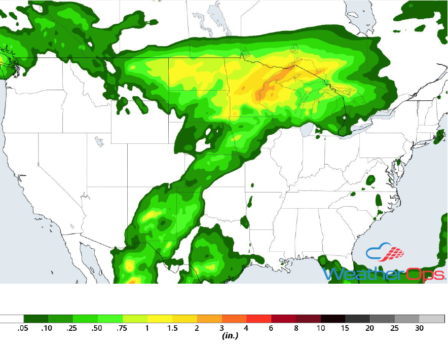 Rainfall Accumulation for Thursday, September 20, 2018