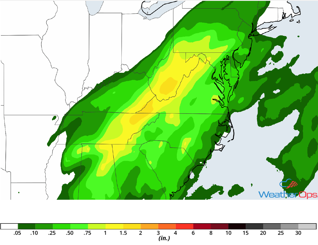 Rainfall Accumulation for Thursday, September 27,  2018