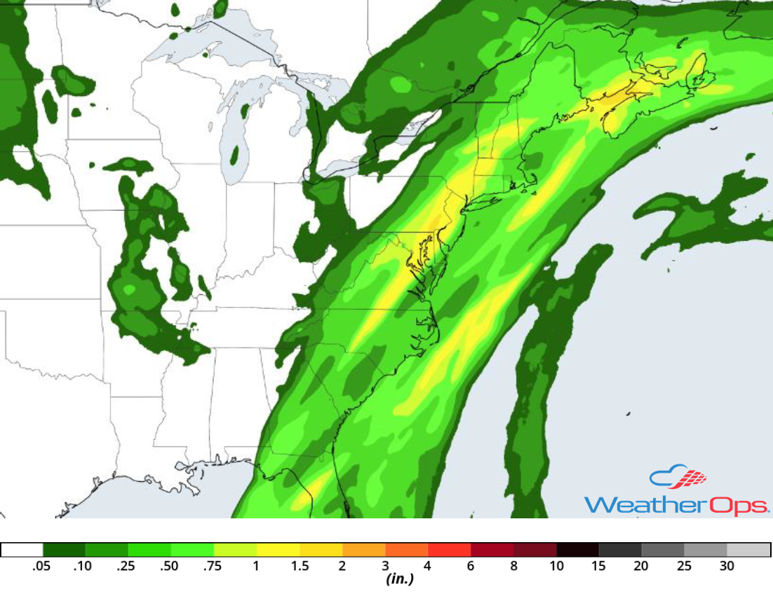 Rainfall Accumulation for Friday, November 2, 2018