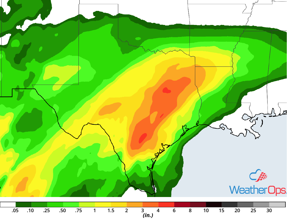 Rainfall Accumulation for Friday, December 7, 2018