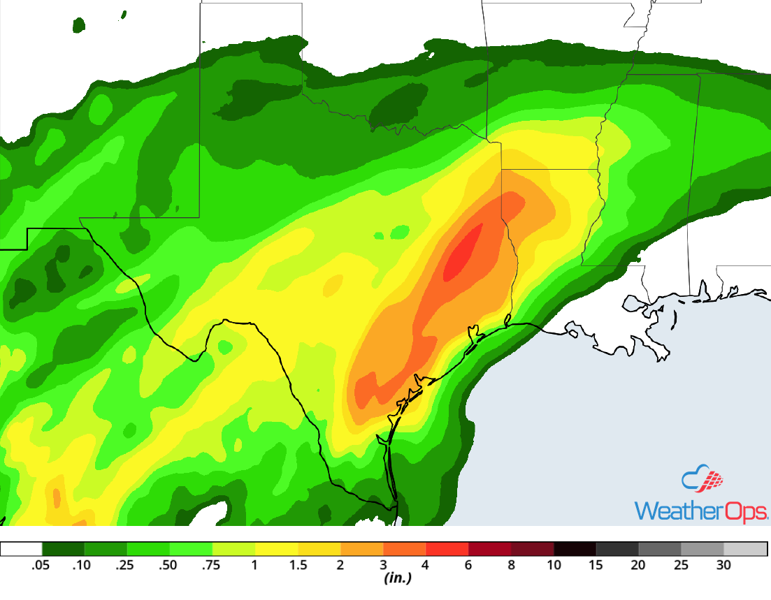 Rainfall Accumulation for Friday, December 7, 2018