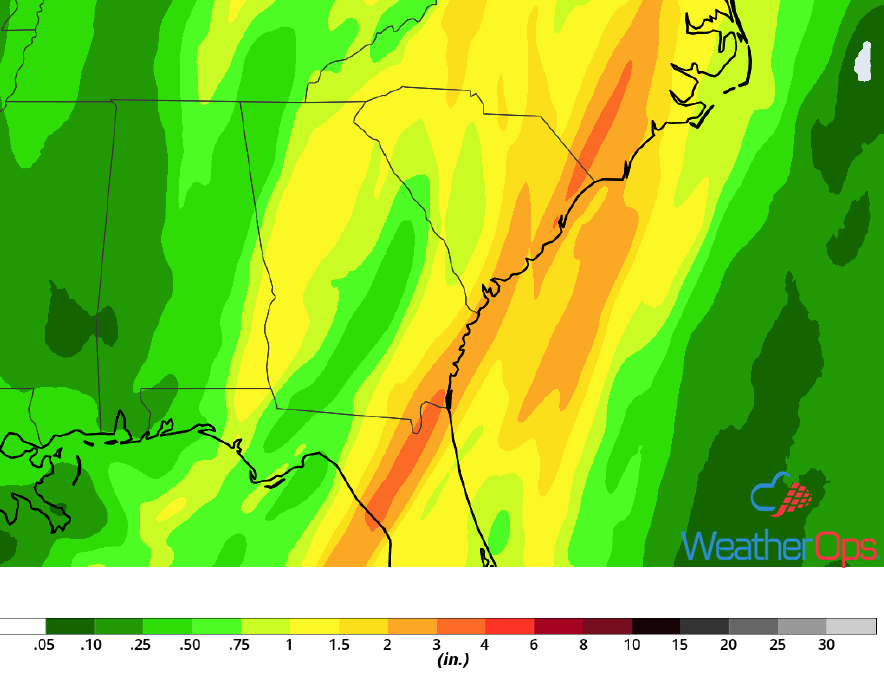 Rainfall Accumulation for Thursday, December 20, 2018