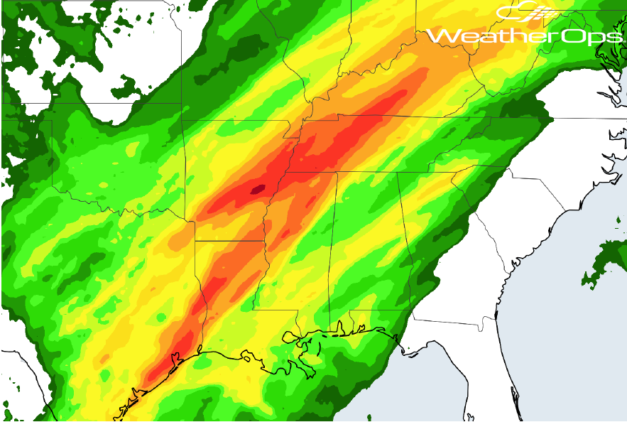 Rainfall Forecast for March 28-29, 2018
