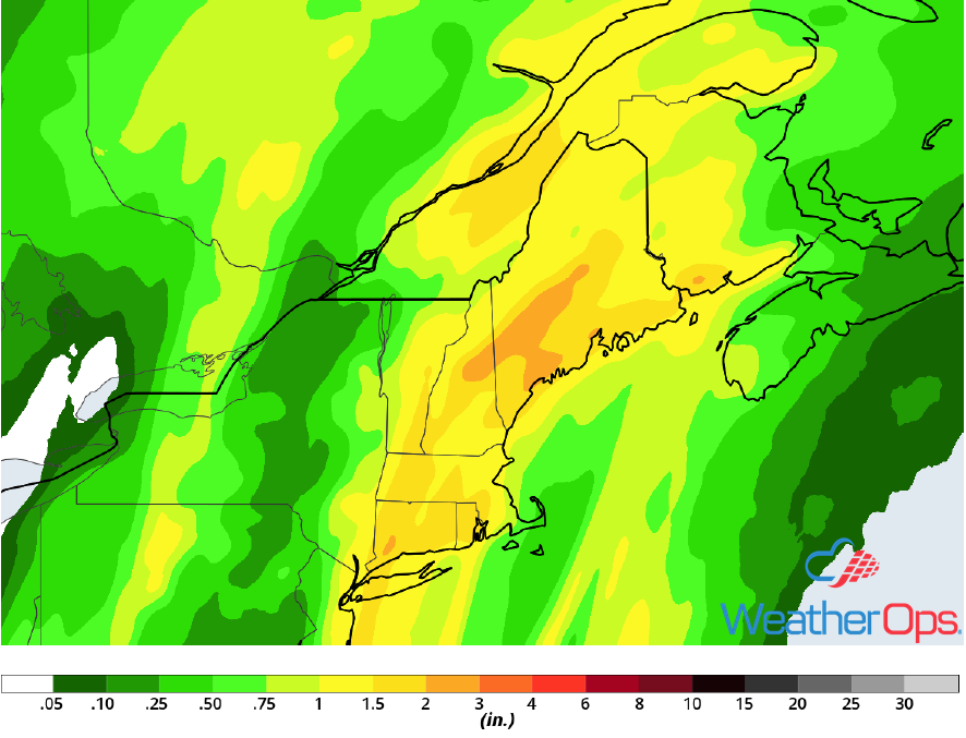 Rainfall Accumulation for Friday, December 21, 2018