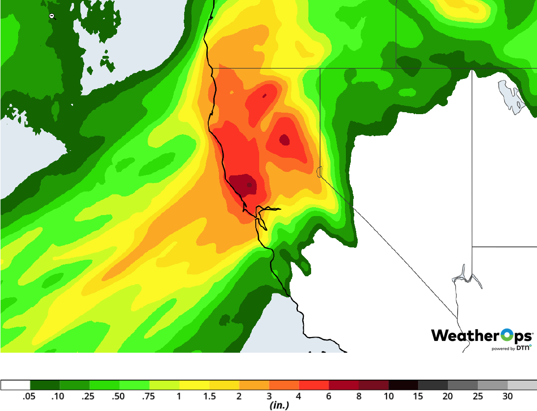 Rainfall Accumulation for February 25-26, 2019