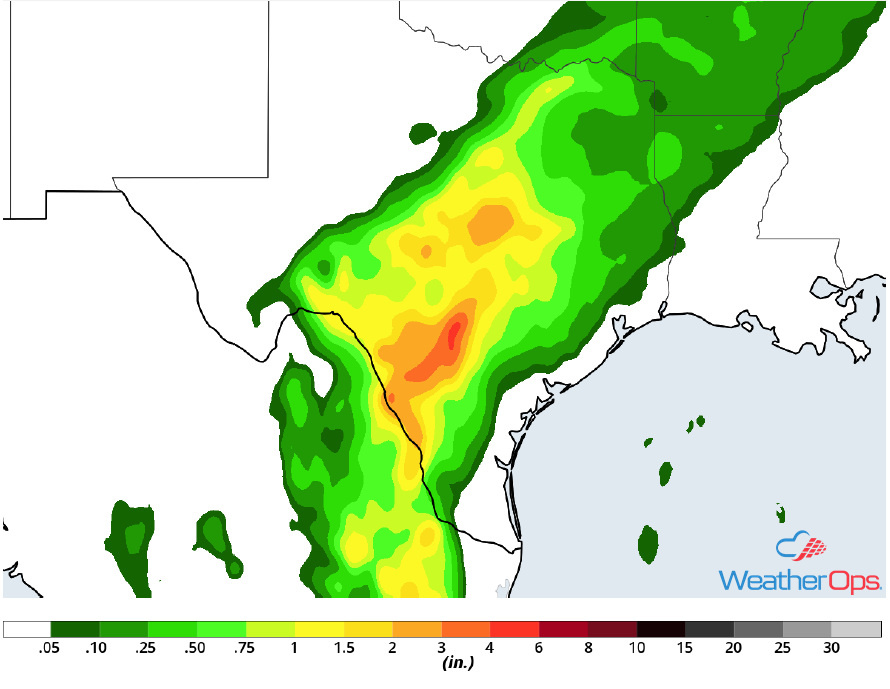Rainfall Accumulation for Friday, May 4, 2018