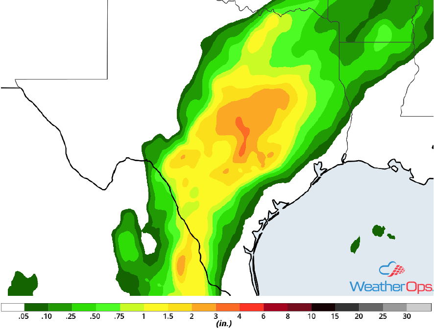 Rainfall Accumulation for Friday, May 4, 2018