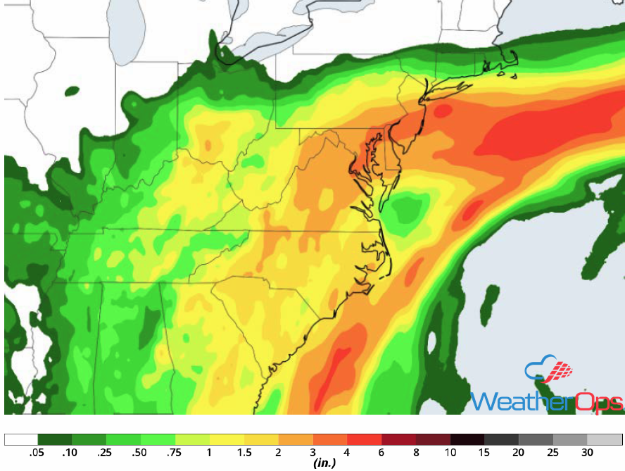 Total Rainfall Accumulation for May 16-18, 2018