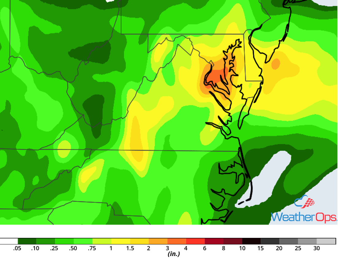 Rainfall Accumulation for Friday, May 18, 2018