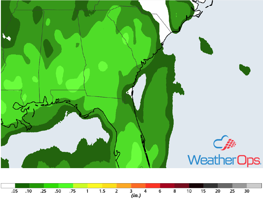 Rainfall Accumulation for Friday,May 25, 2018