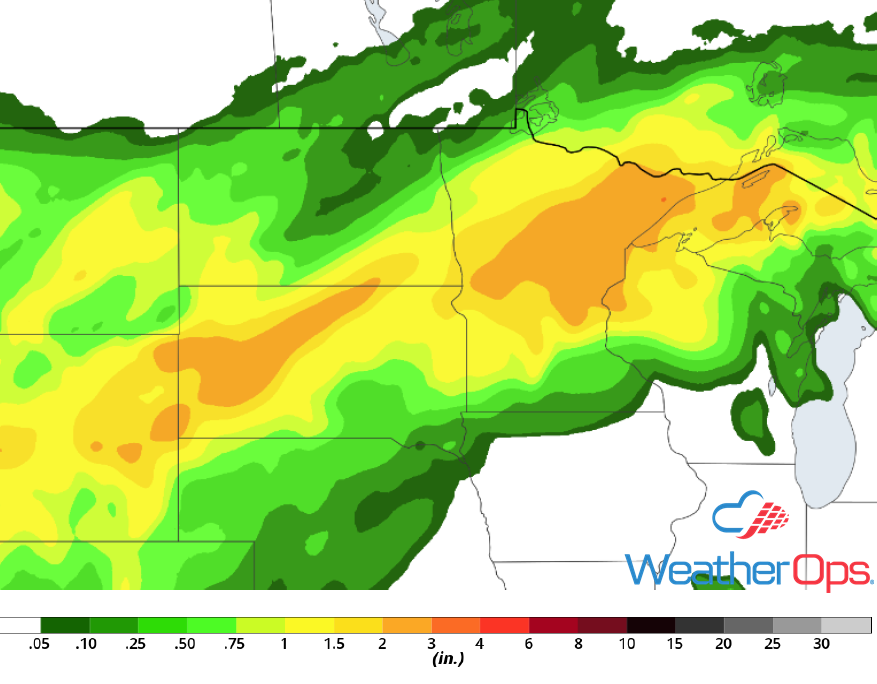 Rainfall Accumulation June 15-17, 2018