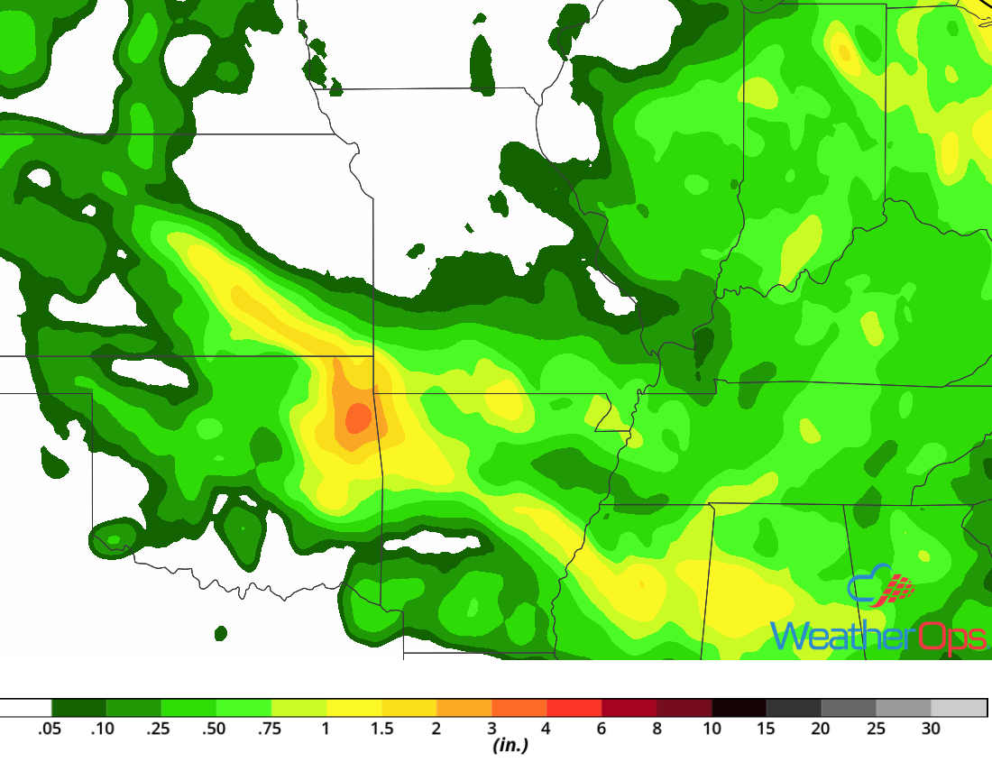 Rainfall Accumulation for June 22-23, 2018