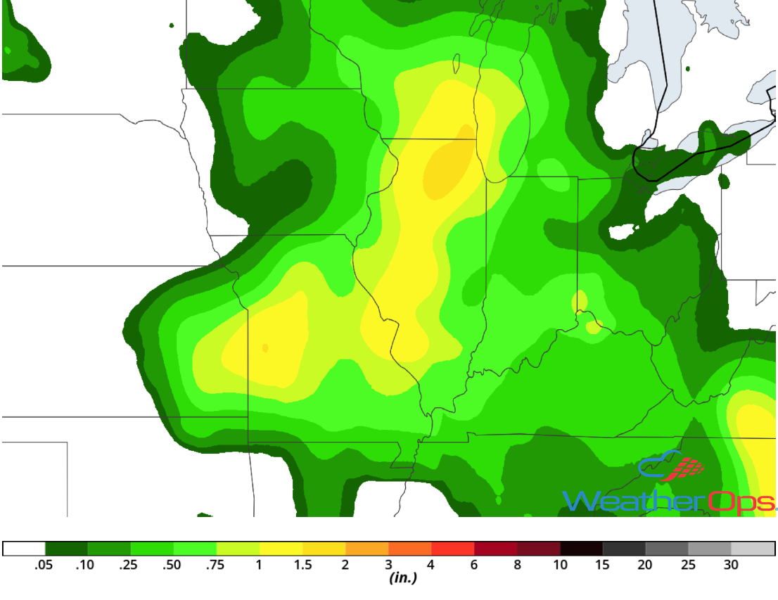 Rainfall Accumulation for Tuesday, June 26, 2018