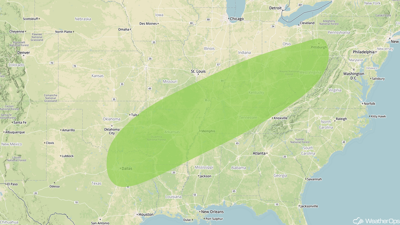 Excessive Rainfall Risk Outline  for February 22-24, 2018