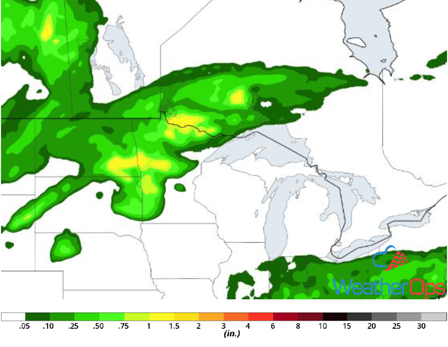 Rainfall Accumulation for Tuesday, July 3, 2018