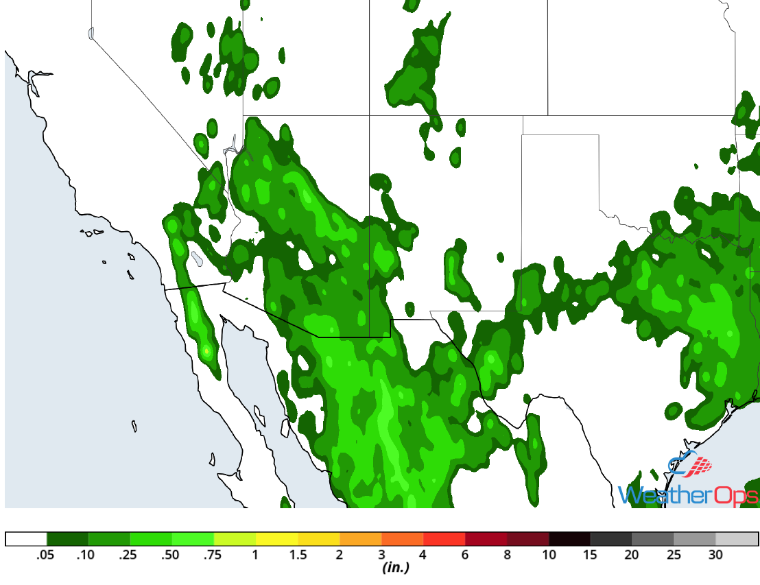 Rainfall Accumulation for Tuesday, July 10, 2018