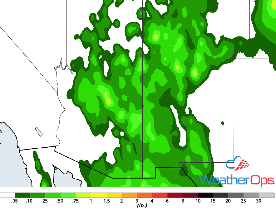 Rainfall Accumulation for July 16-17, 2018