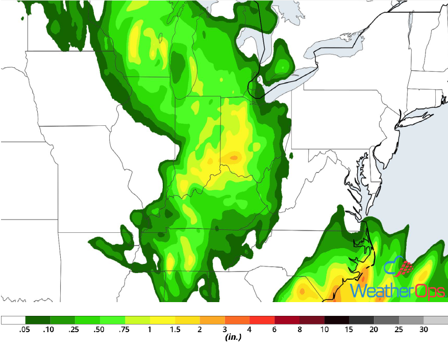 Rainfall Accumulation for Friday, July 20, 2018