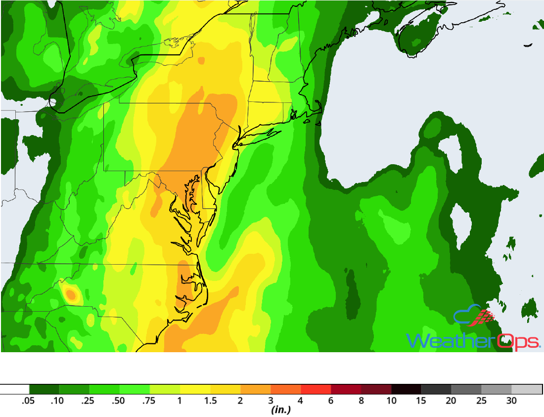 Rainfall Accumulation for July 24-25, 2018