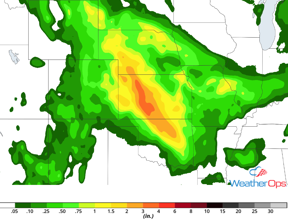 Rainfall Accumulation July 27-29, 2018