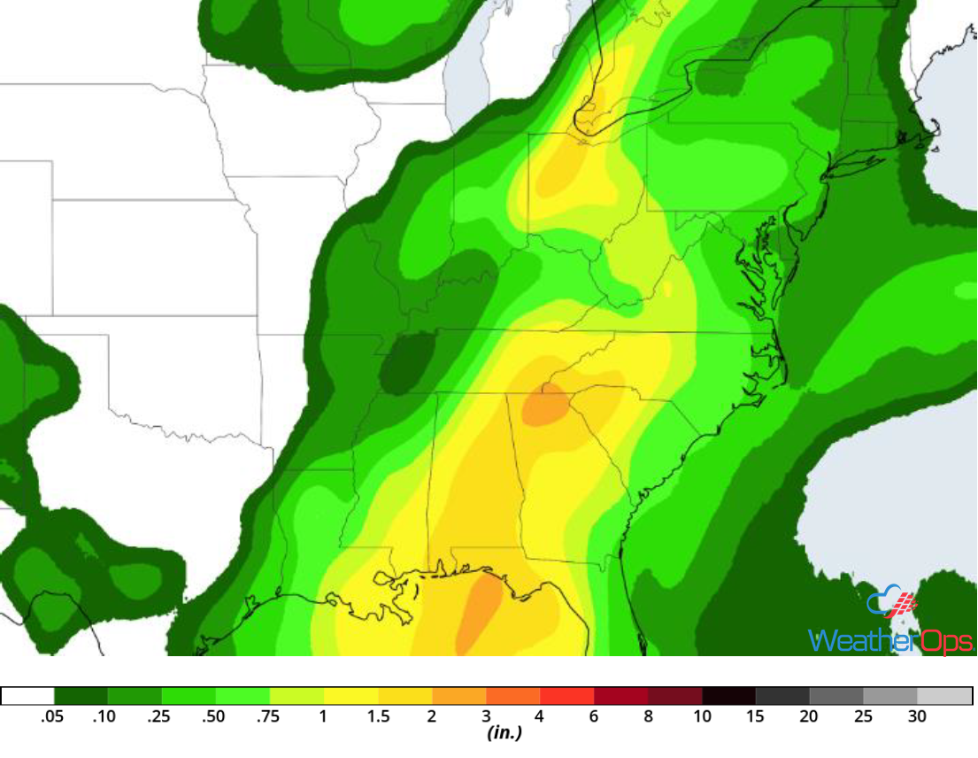 Rainfall Accumulation July 31-August 1, 2018