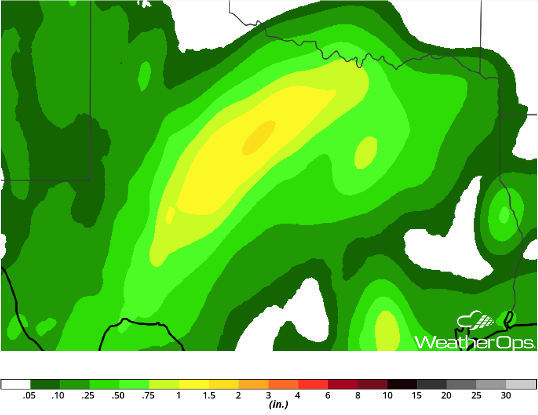 Rainfall Accumulation for Wednesday, October 17, 2018