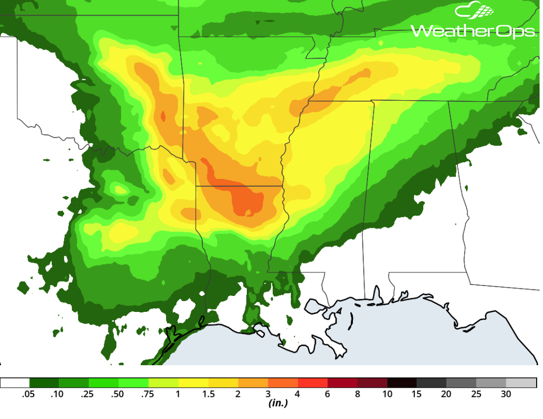Rainfall Accumulation for April 6-7, 2018