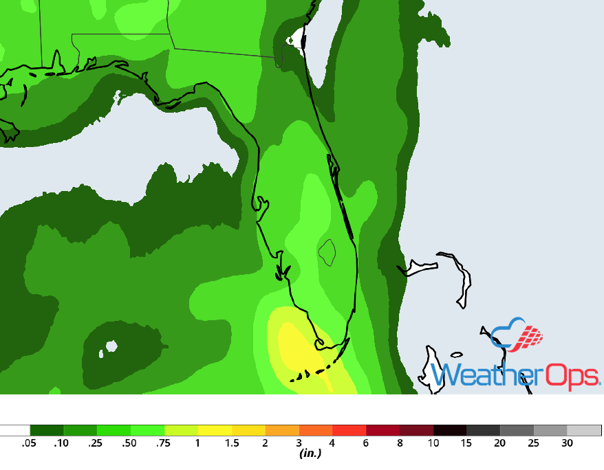 Rainfall Accumulation for Friday,May 25, 2018