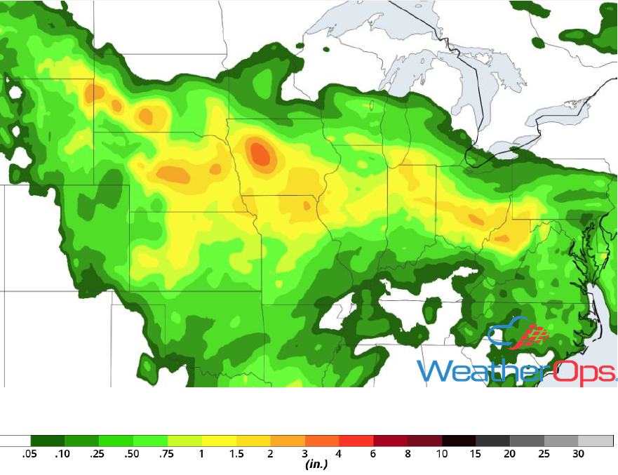 Rainfall Accumulation for June 19-20, 2018