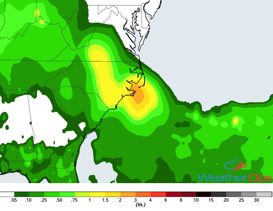 Rainfall Accumulation for Tuesday, June 26, 2018