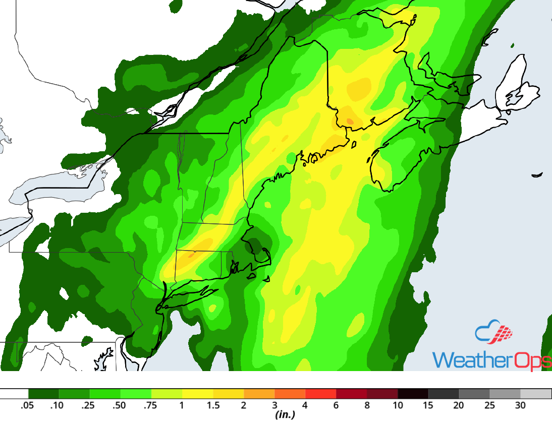 Rainfall Accumulation for Thursday, June 28, 2018
