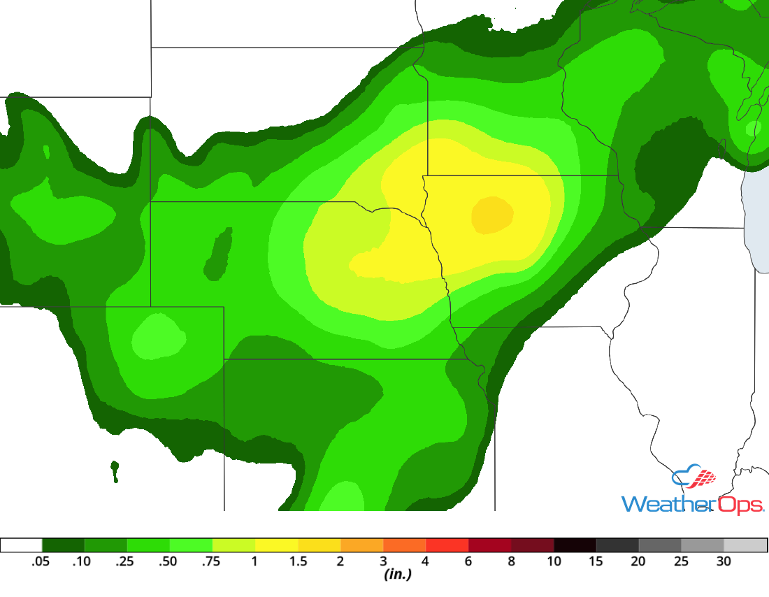 Rainfall Accumulation for Tuesday, July 3, 2018