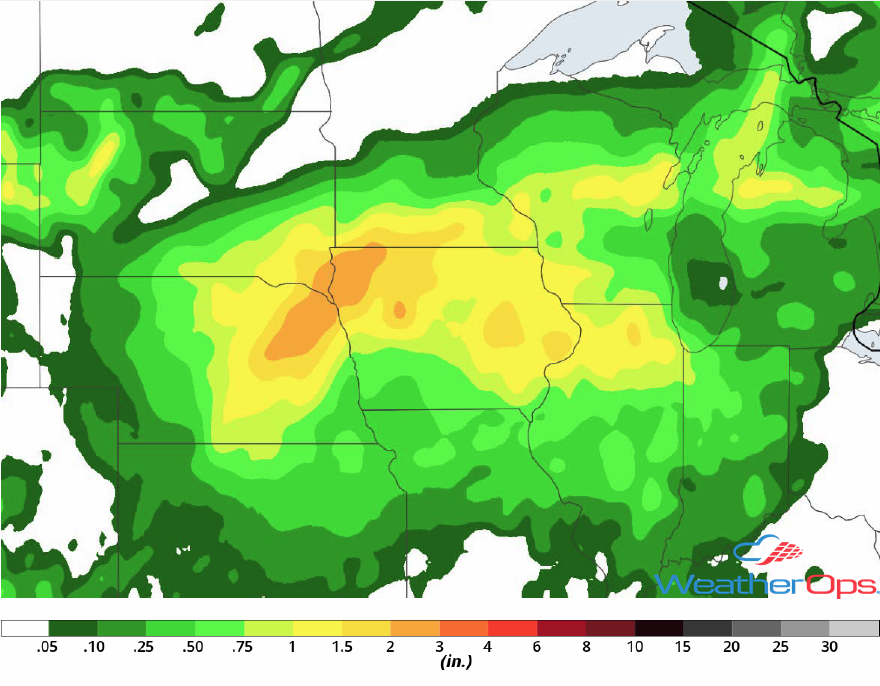 Rainfall Accumulation for July 13-14, 2018
