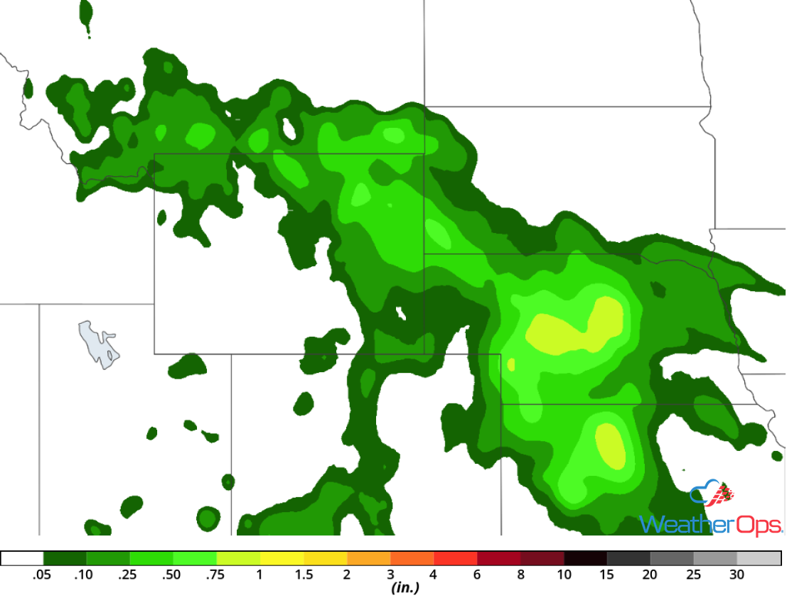 Rainfall Accumulation for Tuesday, July 17, 2018
