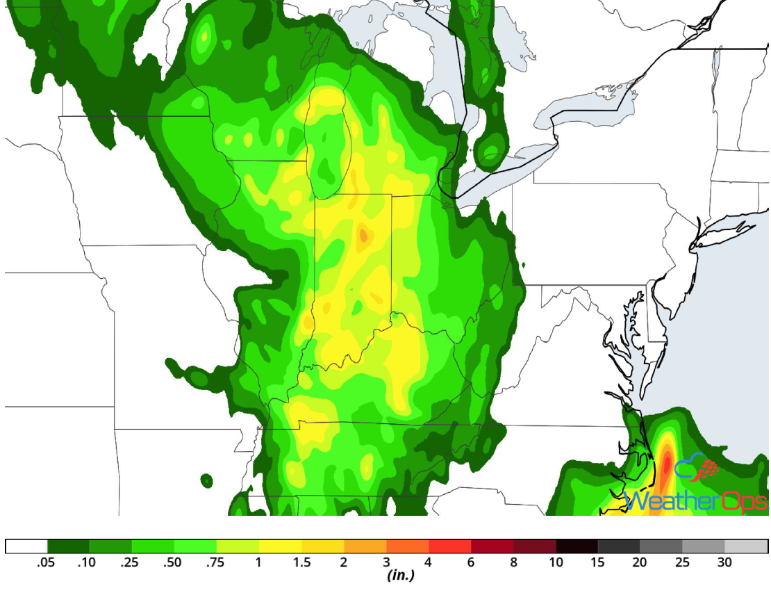 Rainfall Accumulation for Friday, July 20, 2018
